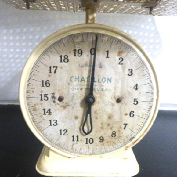 Antique BABY SCALE Doctors Office 20lbs Weight Scale Chatillon New York USA - Picture 2 of 13